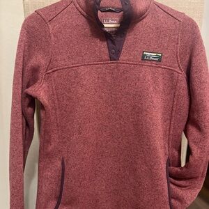 Red L.L.Bean Women’s Pullover Sweater Outdoor Woodsy Warm Rustic Cabincore